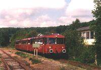Bild 14 - Sonderfahrt im Bahnhof Breitscheid am 20.05.1995